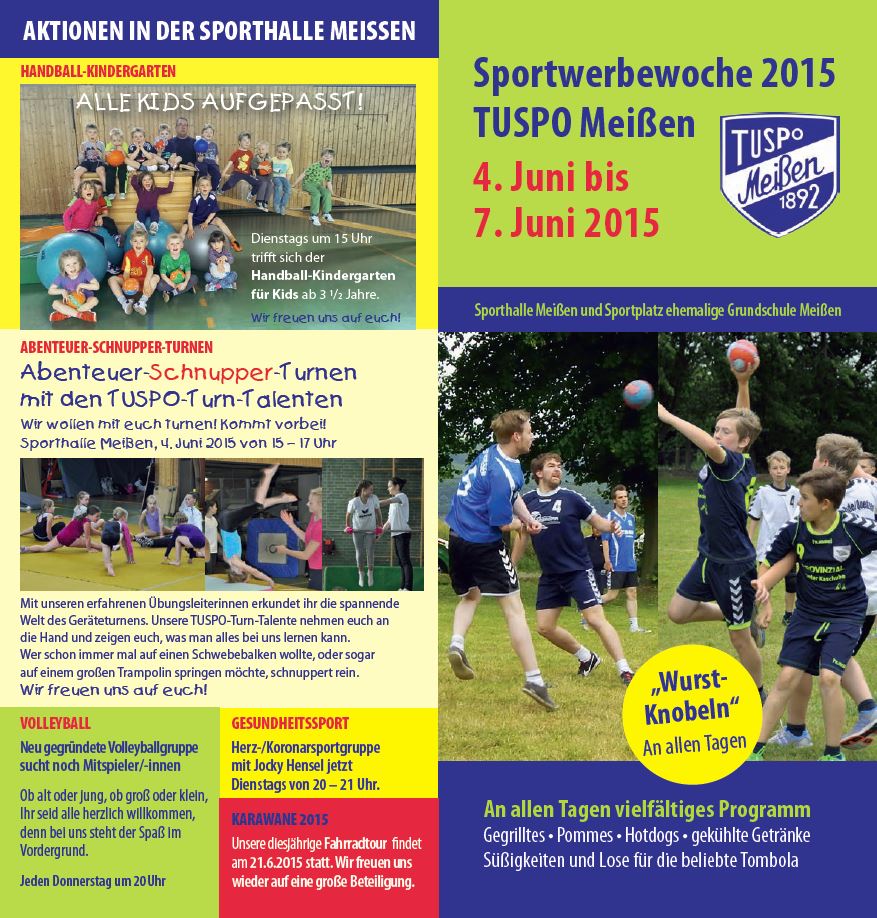 Flyer Tuspo Sportwerbewoche 2015 1
