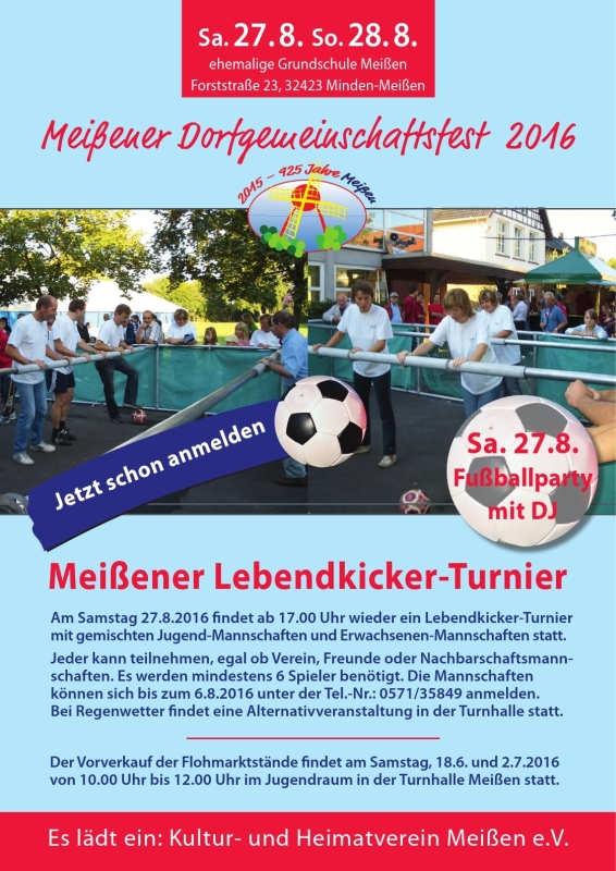 Meissener Lebendkicker Turnier 2016
