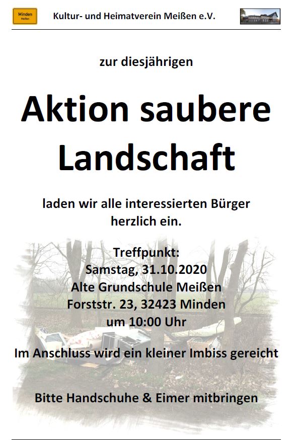 Aktion saubere Landschaft 2020 2