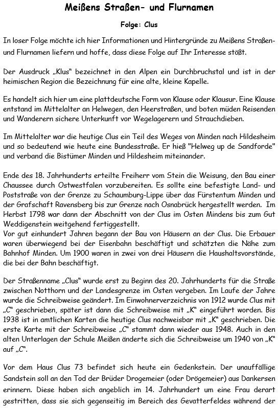 Meißens Straßen und Flurnamen 4 1